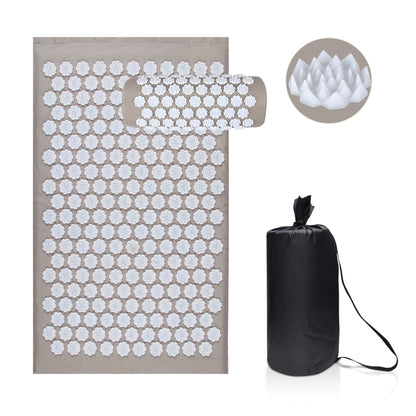 Light Grey - Acupressure Body Mat + Pillow