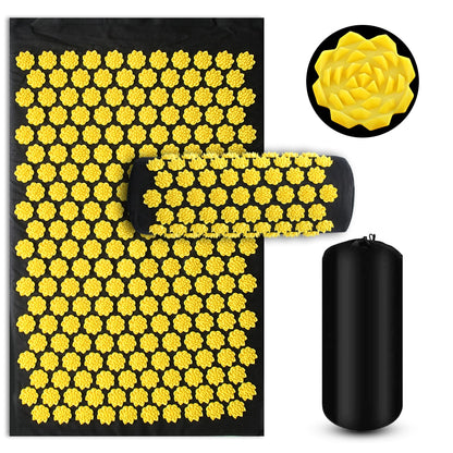 Yellow - Acupressure Body Mat + Pillow