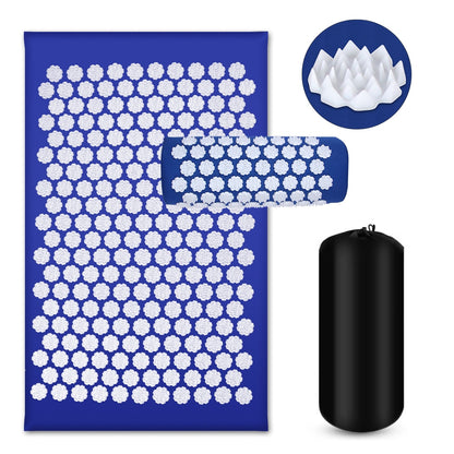 Blue - Acupressure Body Mat + Pillow